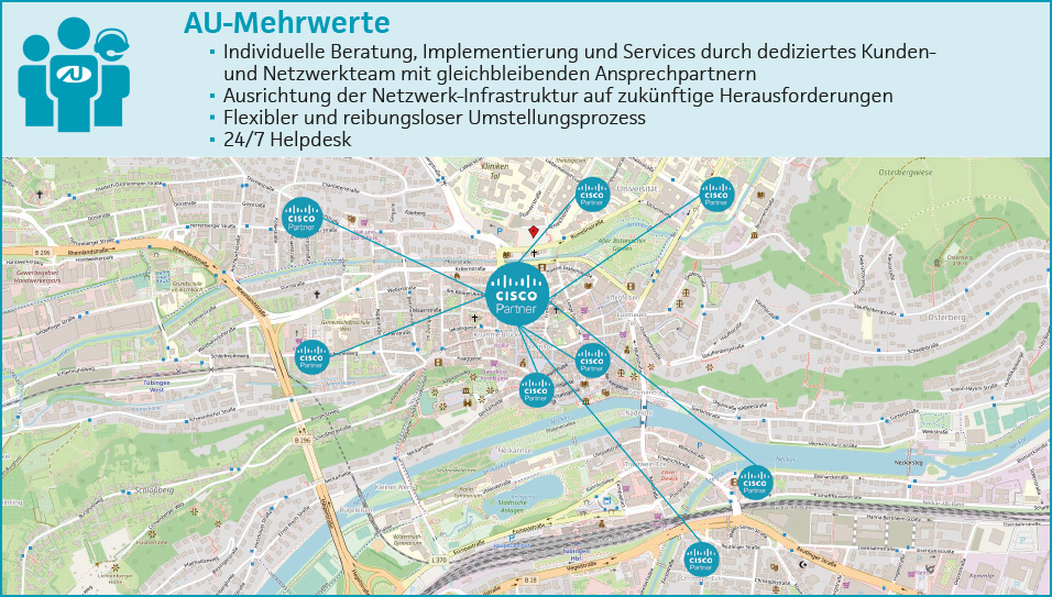 Auszug Netzwerkstandorte der Universitätsstadt Tübingen